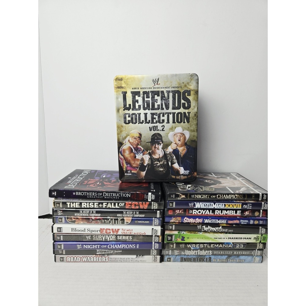 WWE DVD lot Night Champions Royal Rumble Masked Man‎ WrestleMania